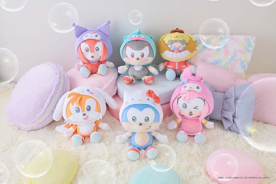 ぬいぐるみ全員集合(シャボン有)_SONIC & FRIENDS Sanrio characters ぬいぐるみ M 1.jpg