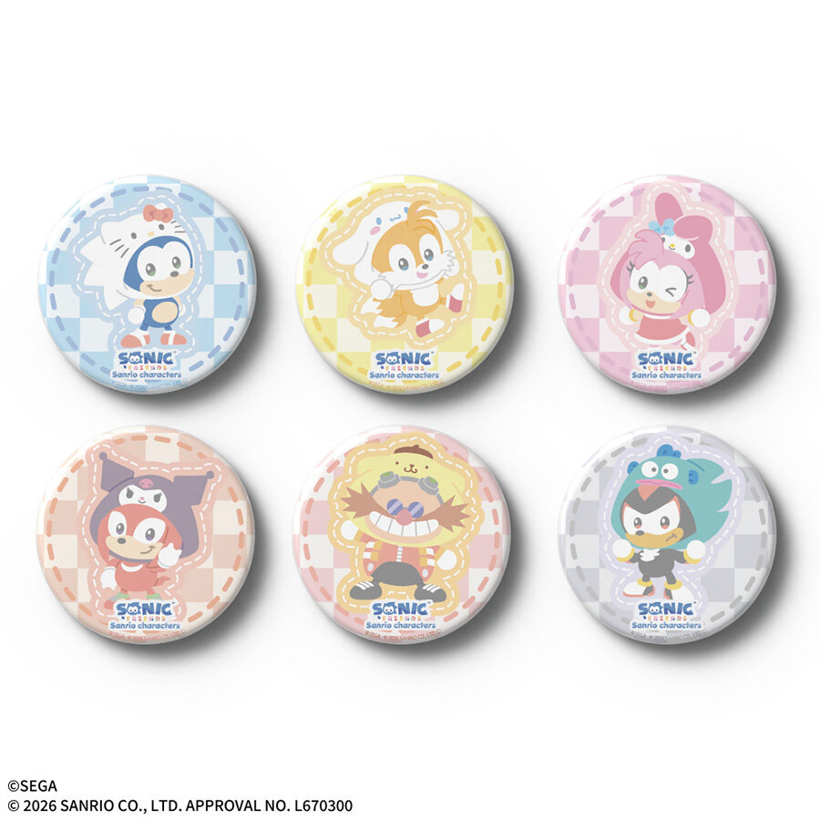 SONIC & FRIENDS Sanrio 缶バッジ 5点セット Goods｜ソニック＆フレンズ（ソニフレ）｜公式サイト